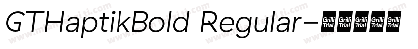 GTHaptikBold Regular字体转换